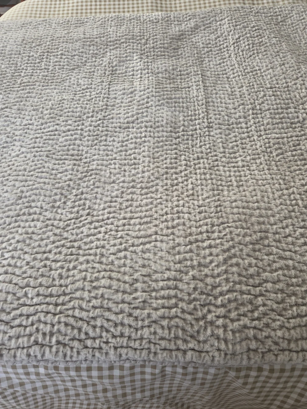 Restoration Hardware Cal King Holiday Pick Stitch Sateen Velvet Bedding Quilt